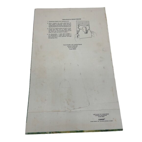 Vintage Current Christmas The Story of Christmas Paper Pop up Advent Calendar 19 - Picture 4 of 13